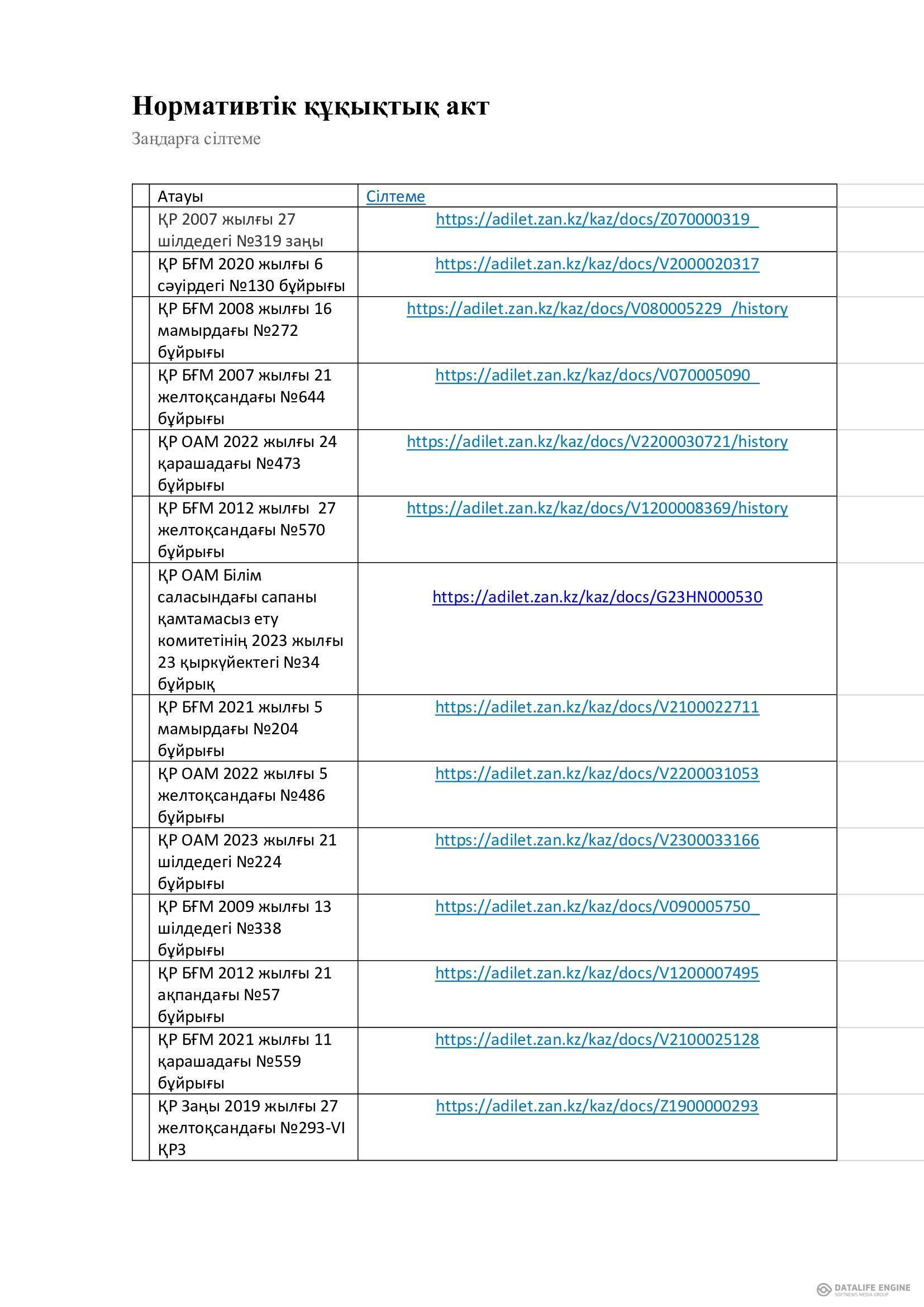 Нормативтік құқықтық акт