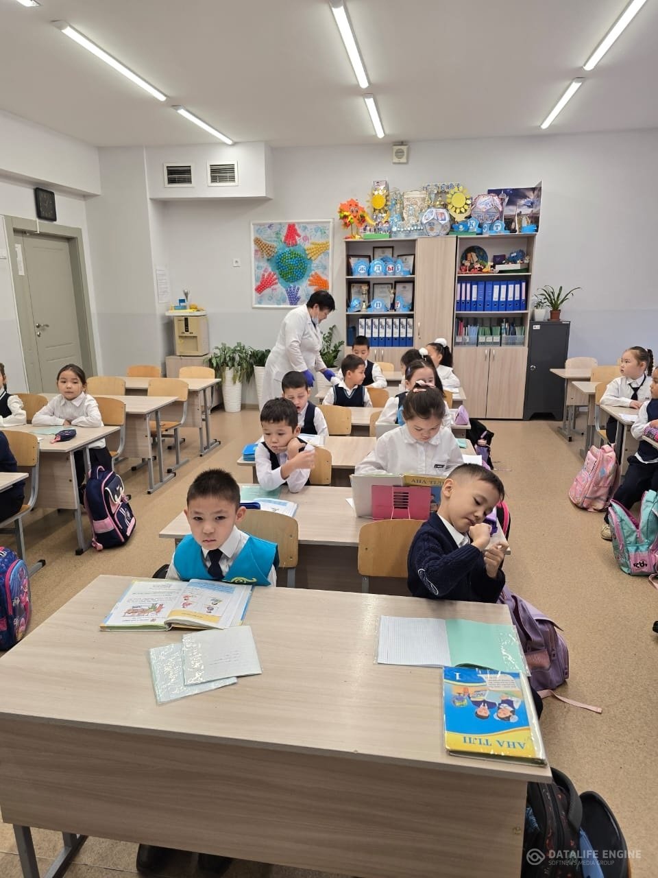 Мектеп оқушыларының жеке бас гигиенасын сақтауын бақылау және санитарлық мәдениетін қалыптастыру мақсатында профилактикалық жұмыс жүргізілді.